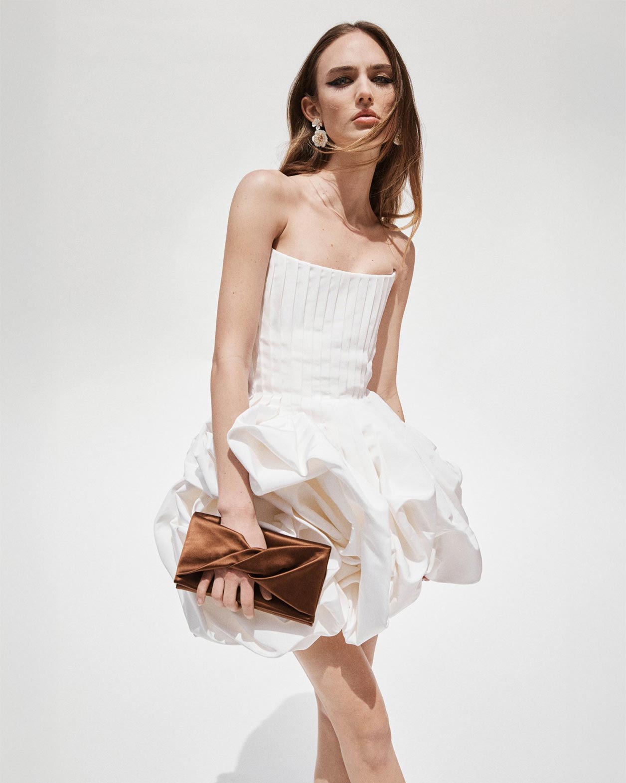 Pleated Mini Dress