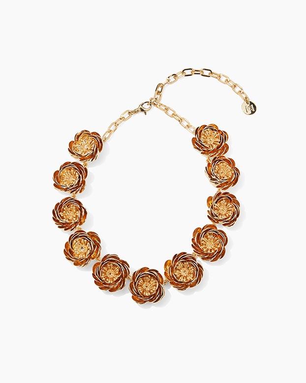 Metal Flower Necklace