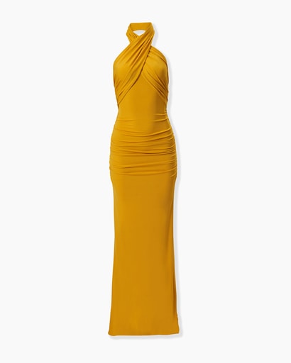 Criss-Cross Halterneck Gown