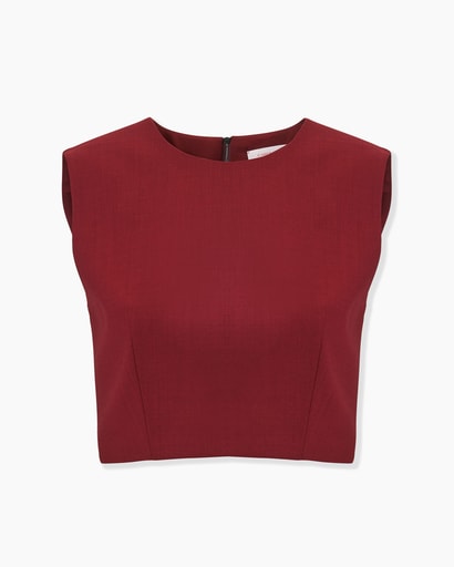 Sleeveless Cropped Top