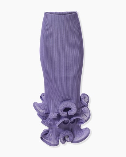 Pencil Skirt with Ruffled Hem