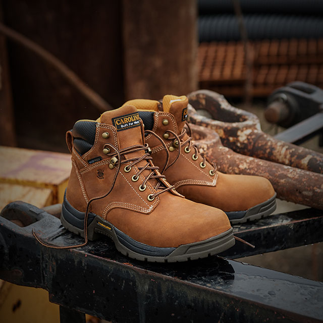 The Bruno 6" Waterproof Broad Toe Work Boot in brown. Shop best sellers.