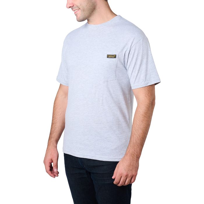 Shop Carolina Pocket tee in grey