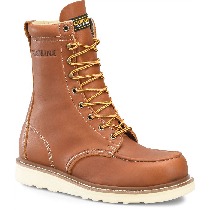 Shop Amp Mx 8" Steel Toe Work Boot in brown