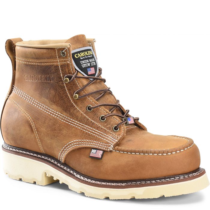 Shop Ferric Usa 6" Steel Toe Work Boot in brown