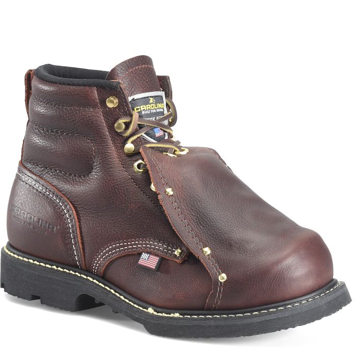 Shop Int Lo 6" Met Guard Steel Toe Heavy Duty Work Boot in brown