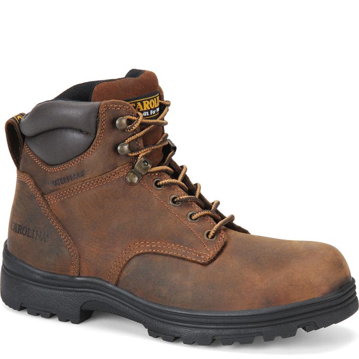 Shop Engineer 6" Steel Toe Waterproof Work Boot in brown