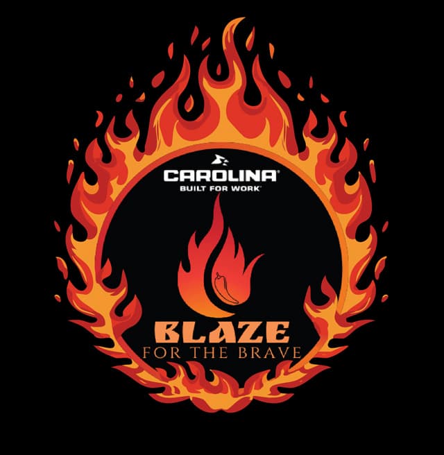 Carolina Built for work logo. Blaze for the Brave. Sign up to secure your ticket now.