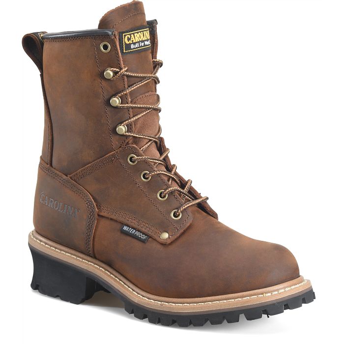 Shop Elm 8" Waterproof Logger boot in brown