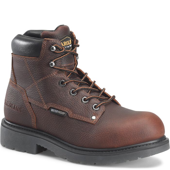 Shop Dice Men’s 6” Waterproof Work Boot in brown