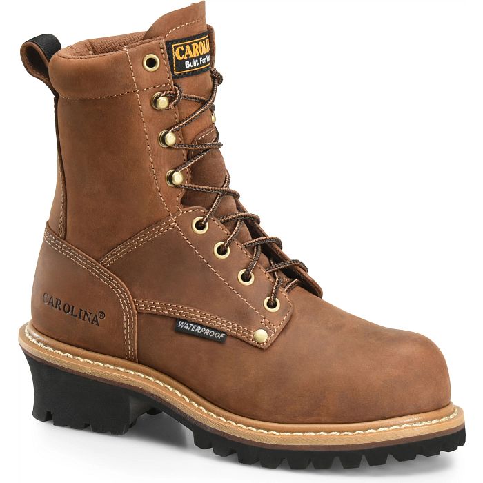 Shop Women’s Elm 8” Waterproof Comp Toe Logger in brown