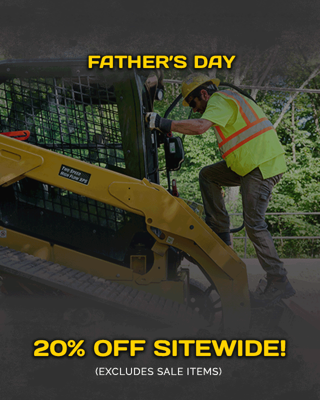 VIP Father's day. 30% Off sitewide (excludes sale items.) A man wearing Carolina boots climbing a tractor. 