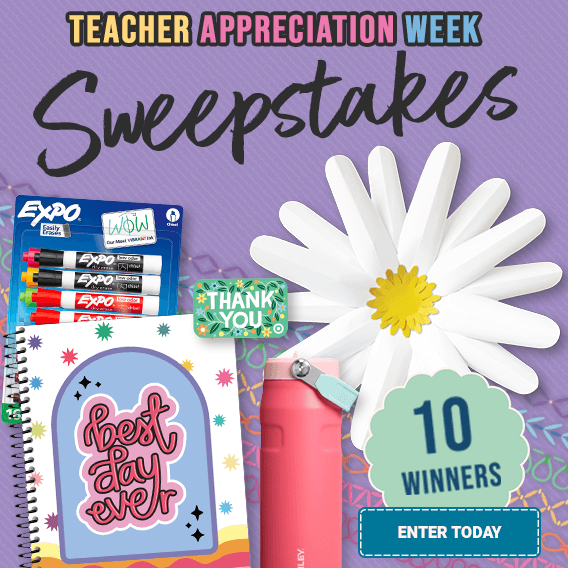Teacher Appreciation Week Sweepstakes | 10 Winners | Enter Today