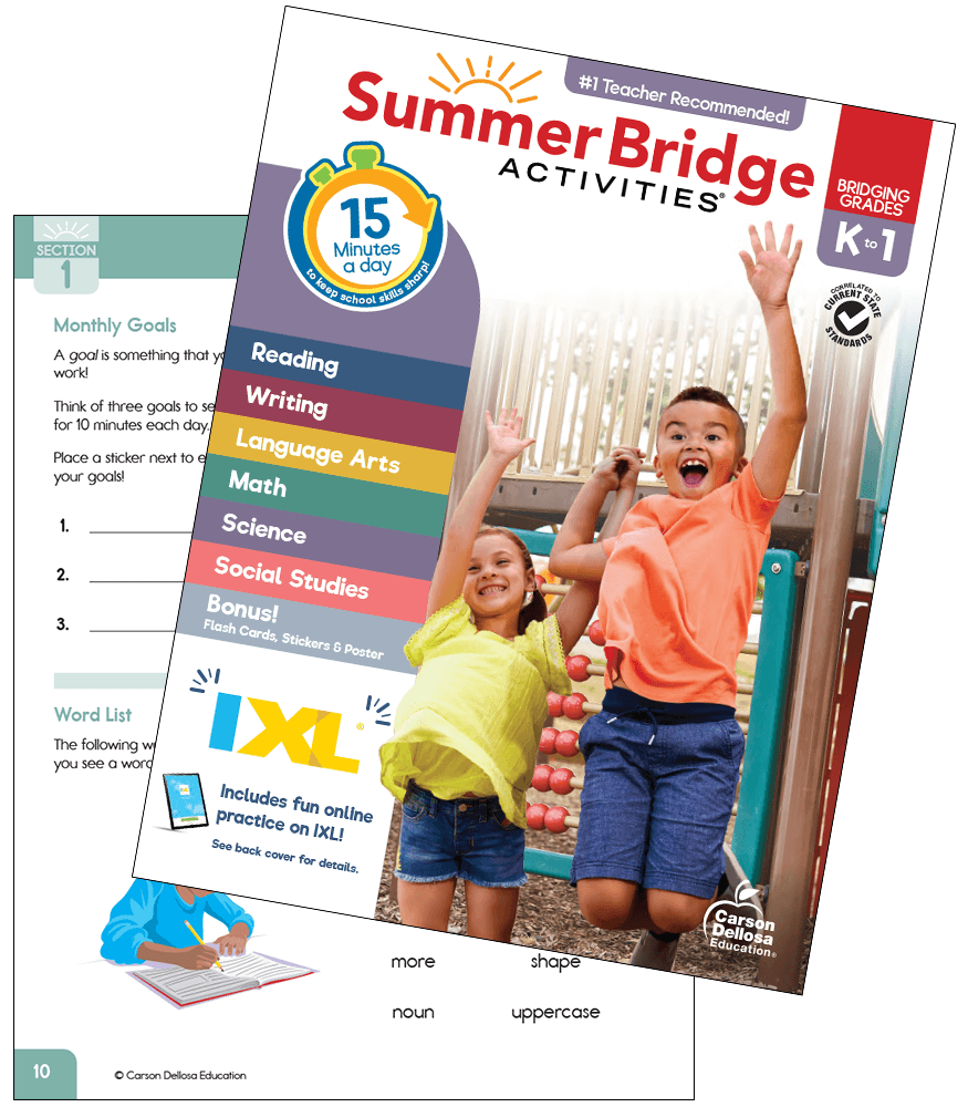 Image of Summer Bridge Activities Grade K-1 Free Sample