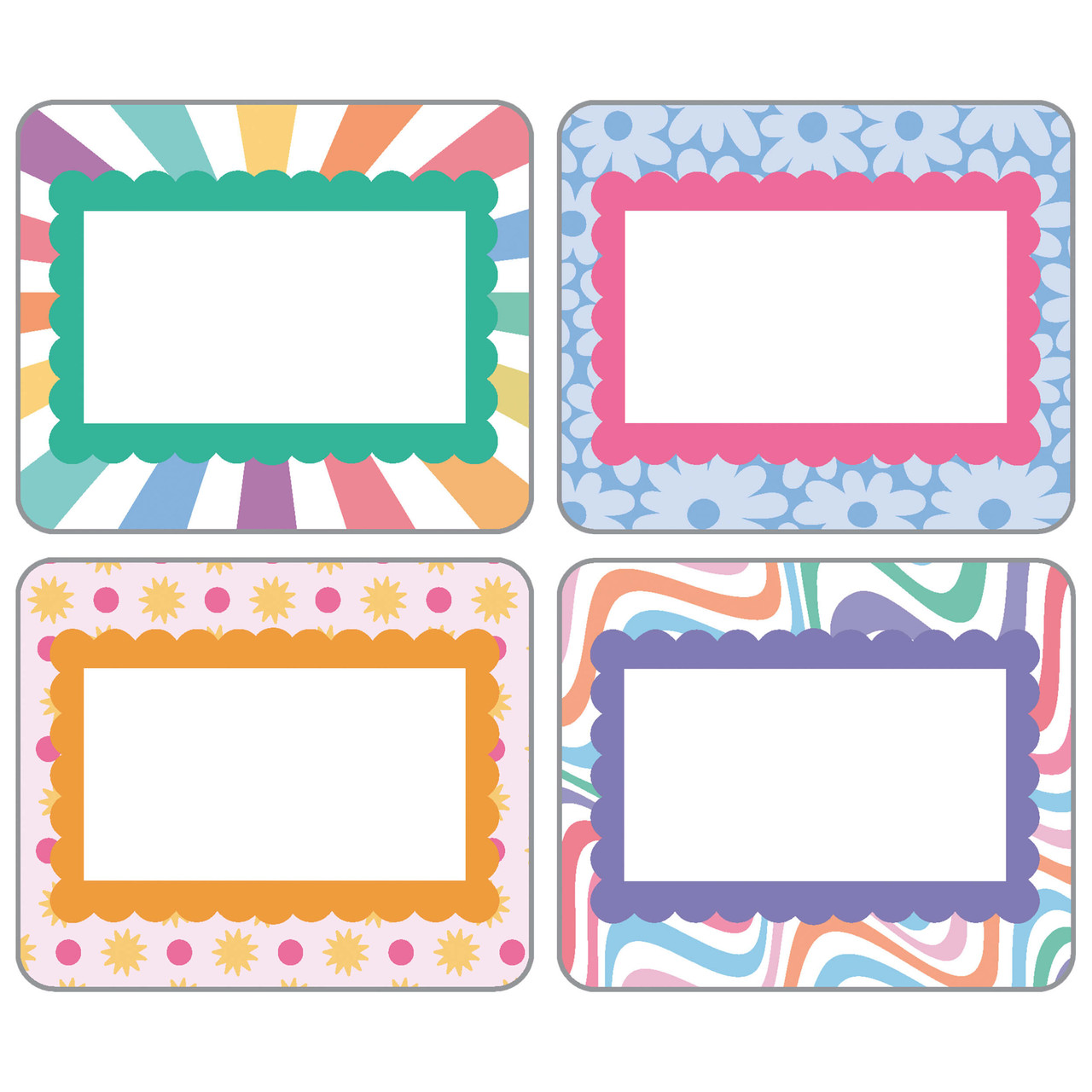 Image of Retro Remix Name Tags