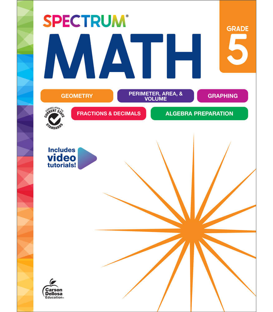 Image of Spectrum Math Workbook Grade 5 eBook (PDF)