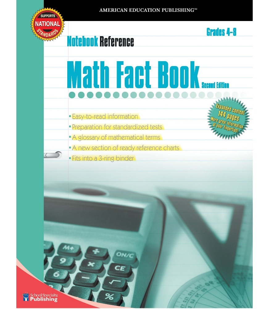 Image of Math Fact Book Workbook Grade 4-8 eBook