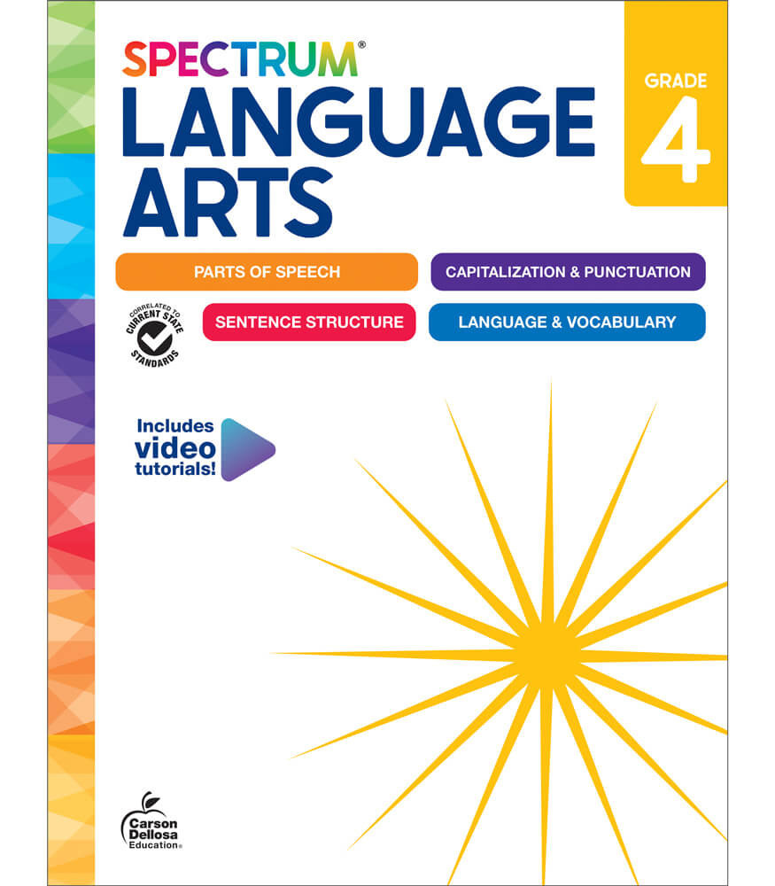 Image of Spectrum Language Arts Workbook Grade 4 eBook (PDF)