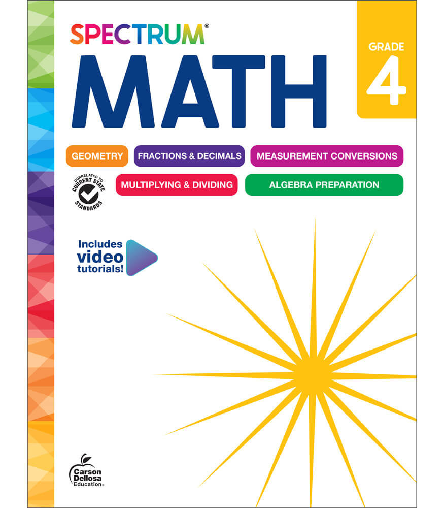 Image of Spectrum Math Workbook Grade 4 eBook (PDF)