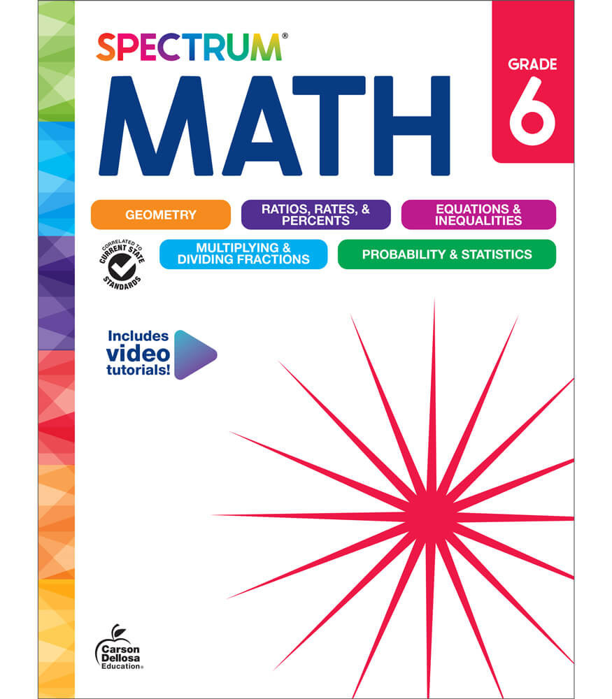 Image of Spectrum Math Workbook Grade 6 eBook (PDF)