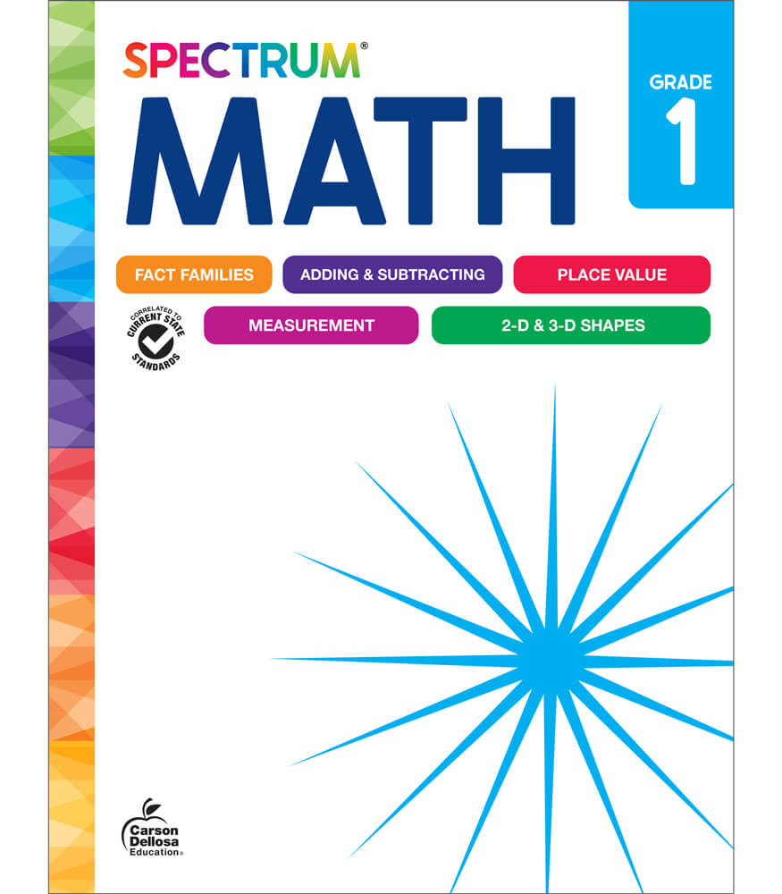Image of Spectrum Math Workbook Grade 1 Paperback