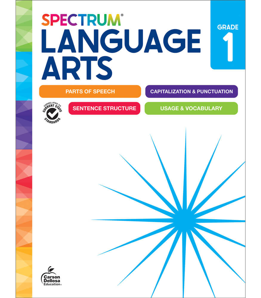 Image of Spectrum Language Arts Workbook Grade 1 Paperback