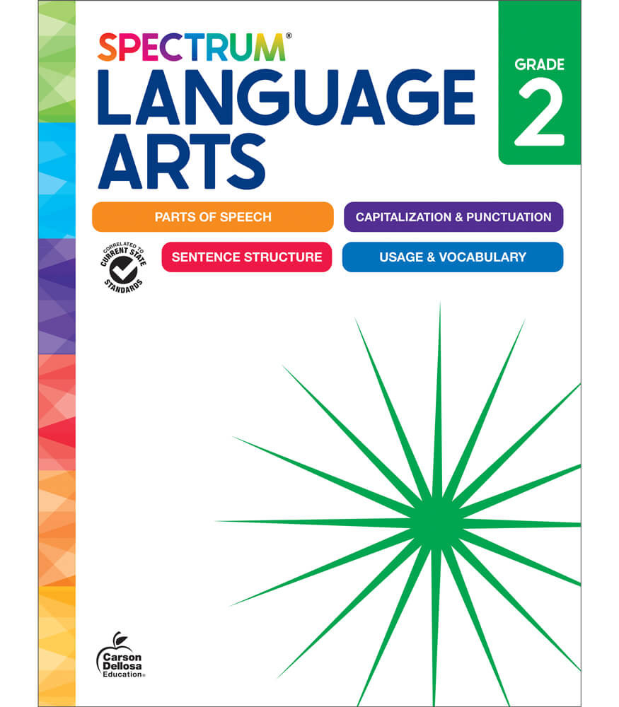 Image of Spectrum Language Arts Workbook Grade 2 Paperback