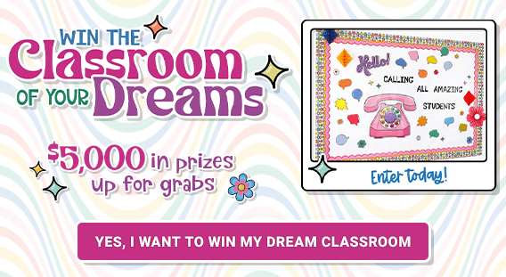 Win the Classroom of Your Dreams! $5,00 in prizes up for grabs. Enter now.
