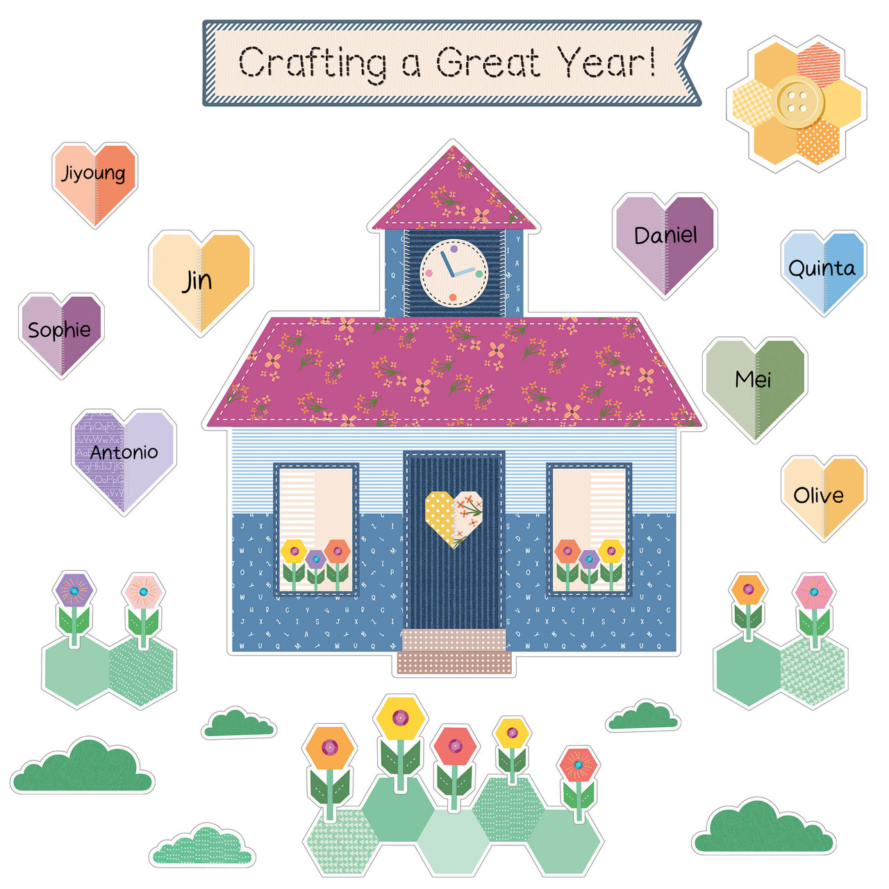 Image of Crafting a Great Year! Bulletin Board Set
