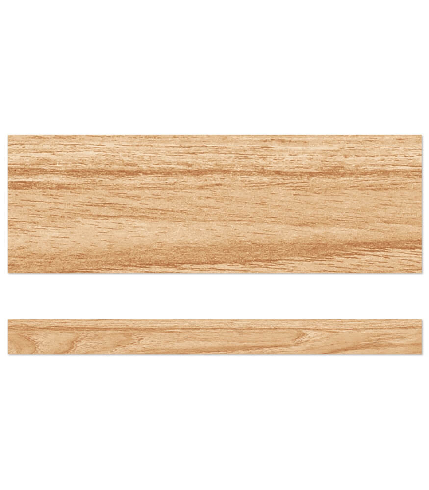 Image of Light Wood Grain Straight Bulletin Board Borders