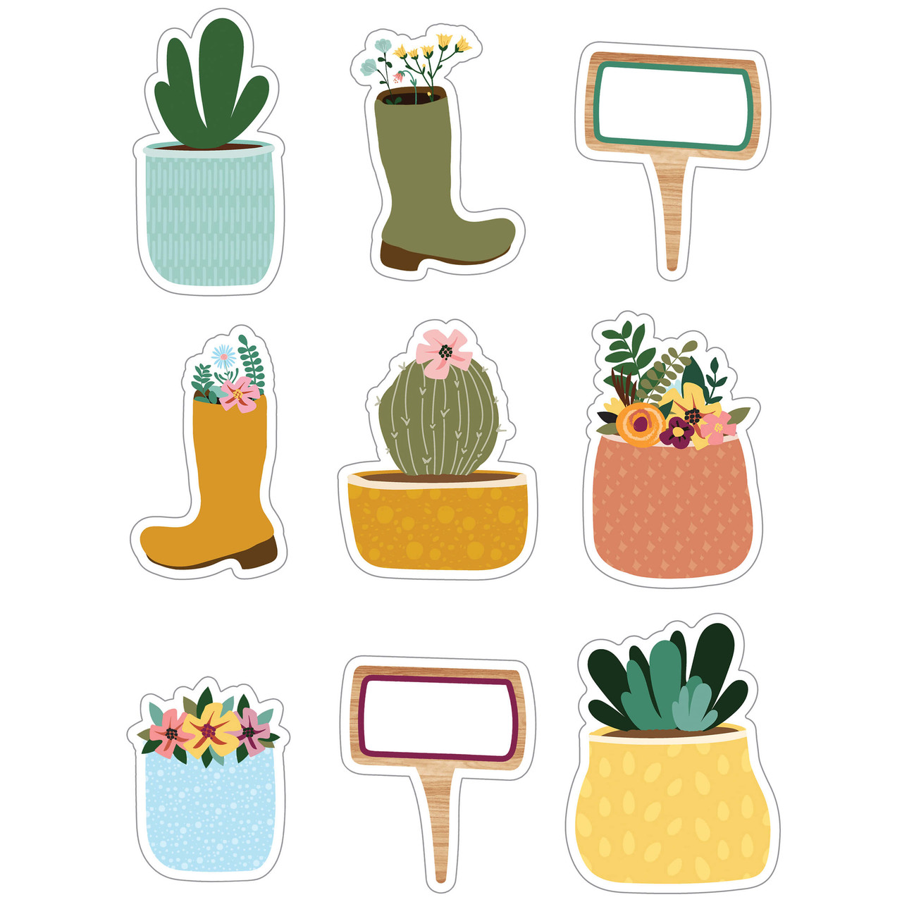 Image of Boots, Pots, and Garden Signs Cutouts