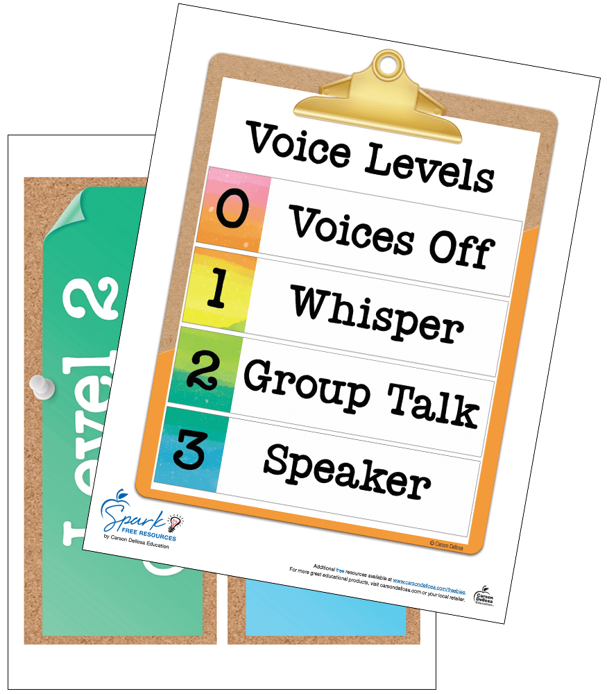 Image of Creatively Inspired Voice Levels Display Free Posters