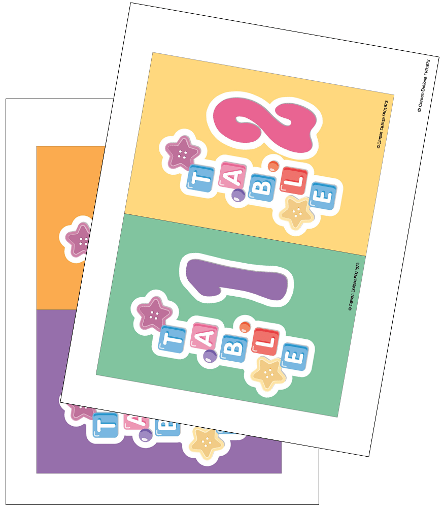 Image of Crafty and Cool Free Table Numbers