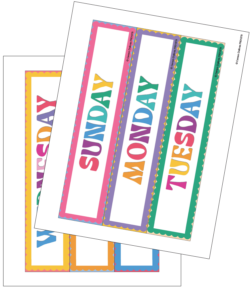 Image of Retro Remix Free Drawer Cart Labels