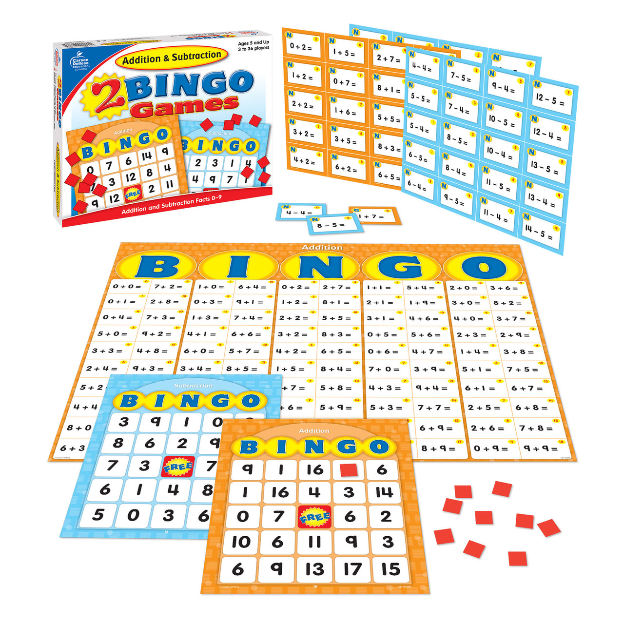 Image of Addition & Subtraction Bingo Grade K-2