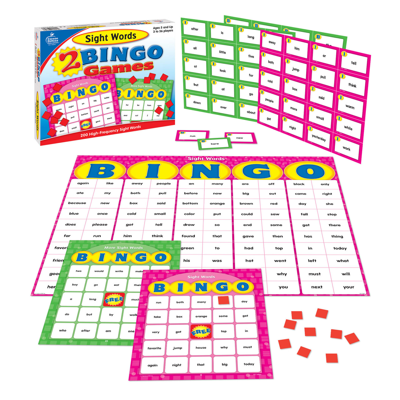 Image of Sight Words Bingo Grade K-2