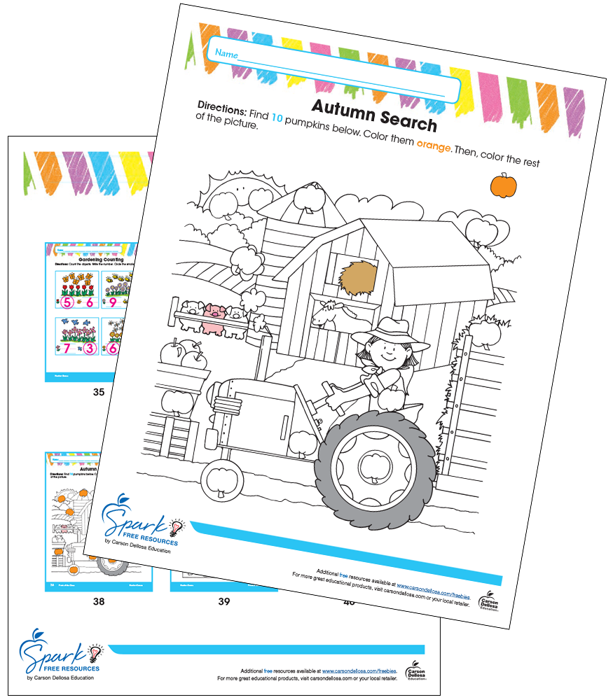 Image of Autumn Search Free Printable