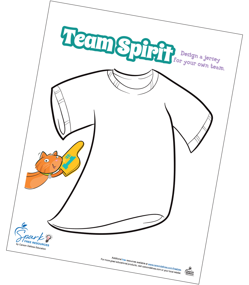 Image of Team Spirit Doodle Free Activity