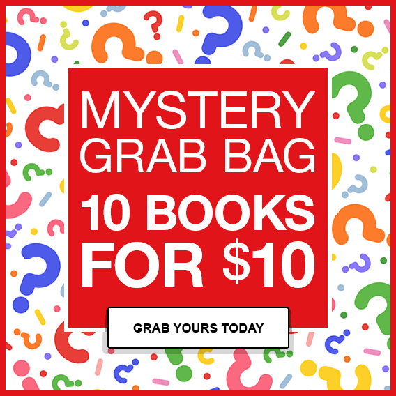 Mystery grab bag: 10 books for $10. Grab yours today.