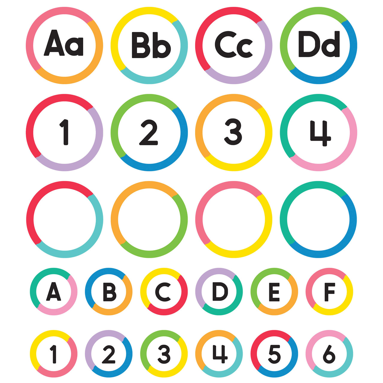 Image of Student Numbers and Word Wall Letters Mega Pack Cutouts Grade K-5