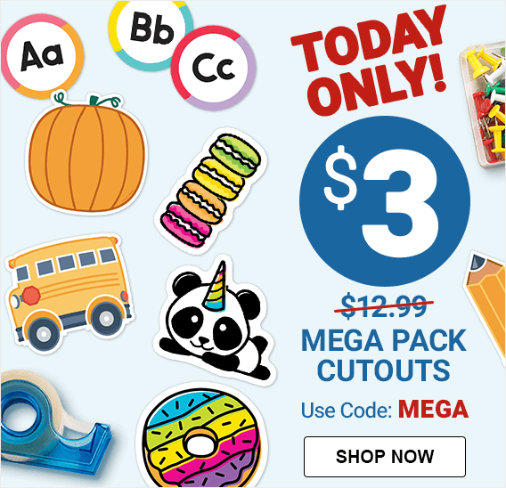 Today Only! $3 mega pack cutouts. Use code: MEGA. Shop now.