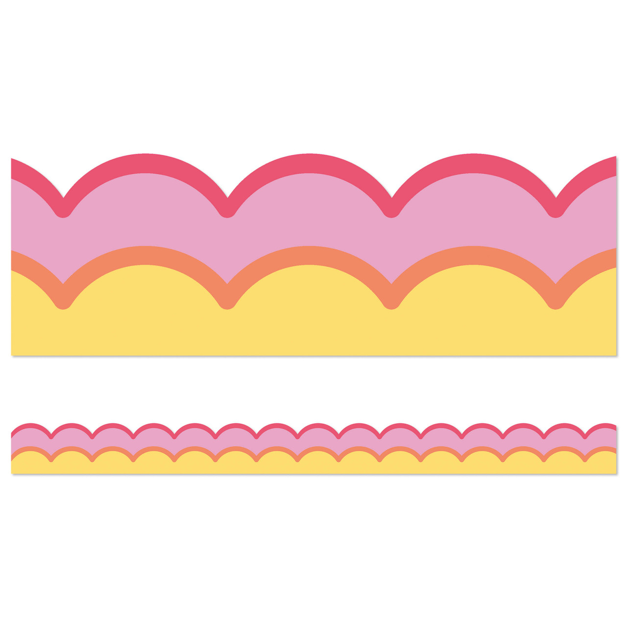 Image of Warm Waves Scalloped Bulletin Board Borders