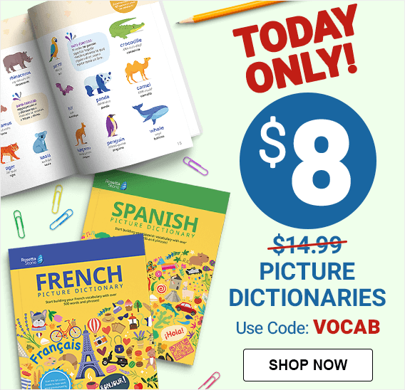 Today Only! $8 picture dictionaries. Use code: VOCAB. Shop now.