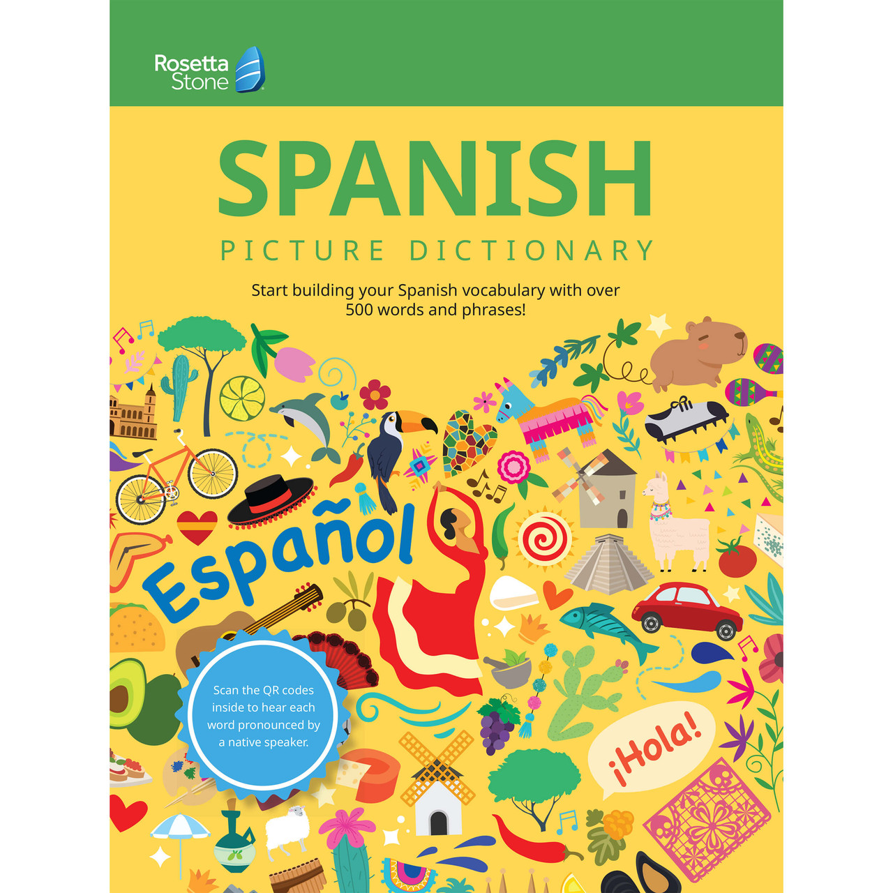 Image of Rosetta Stone Spanish Picture Dictionary Reference Book Paperback
