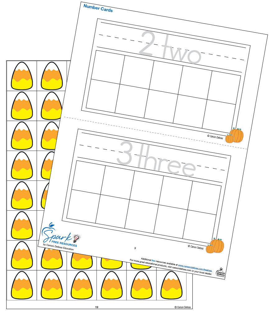 Image of Candy Corn Counting Free Printable