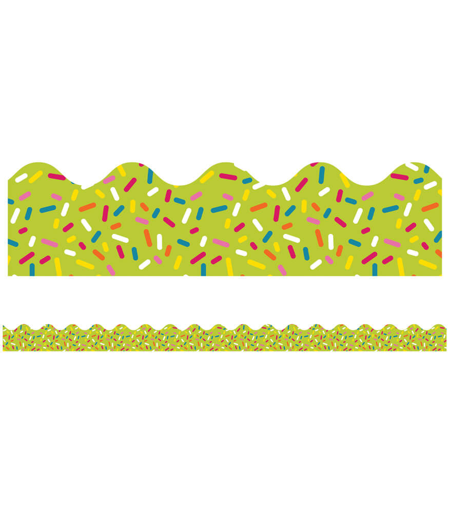 Image of Lime Sprinkles Scalloped Bulletin Board Borders