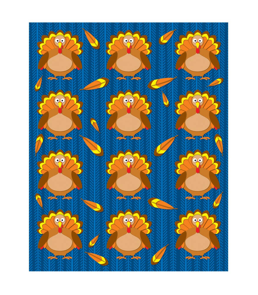 Image of Turkeys Shape Stickers