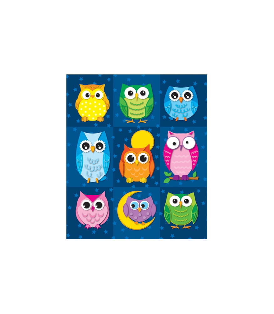 Image of Colorful Owls Prize Pack Stickers