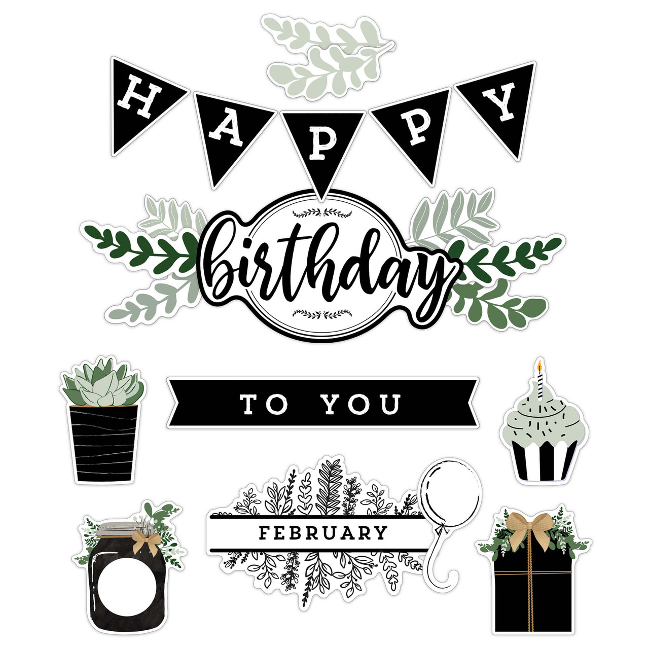 Image of Farmhouse Birthday Bulletin Board Set