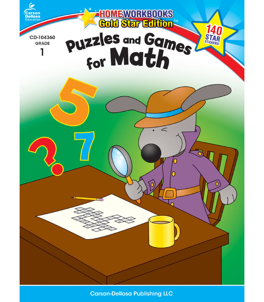 Image of Home Workbooks Puzzles and Games for Math Activity Book Grade 1